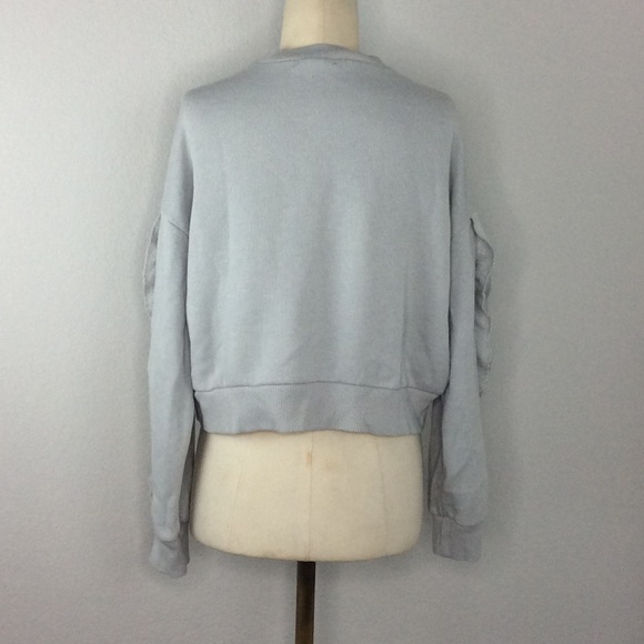 Grey crop sweater - Picture 2 of 4